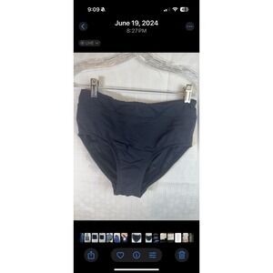 Lands End Size 4 Bathing Suit Bottom Womens Black  Swim Beach